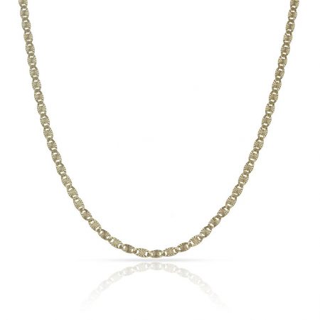 Cadena ancla tallada ancho de 2mm. y largo 50cm. oro 18k