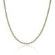Cadena ancla tallada ancho de 2mm. y largo 50cm. oro 18k