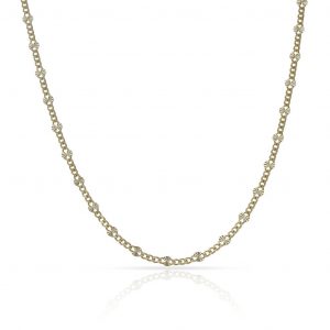 Cadena eslabón plano ancho de 2mm. y largo 40cm. oro 18k