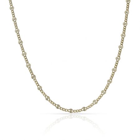Cadena eslabon plano ancho de 2mm. y largo 50cm. oro 18k