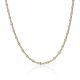 Cadena eslabon plano ancho de 2mm. y largo 50cm. oro 18k