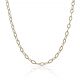 Cadena eslabón rombo ancho de 3mm. y largo 40cm. oro 18k