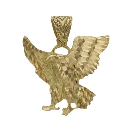 Colgante águila tallado 27mm.x26mm. oro 18k