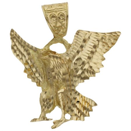 Colgante águila tallado 42mm.x47mm. oro 18k