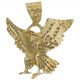 Colgante águila tallado 42mm.x47mm. oro 18k