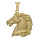 Colgante cabeza caballo 28mm.x32mm. oro 18k