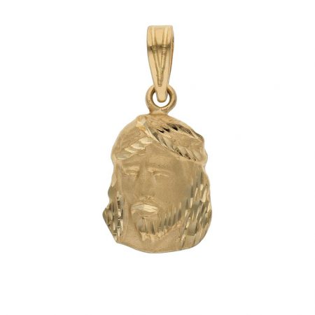 Colgante cabeza cristo 12mm.x19mm. oro 18k