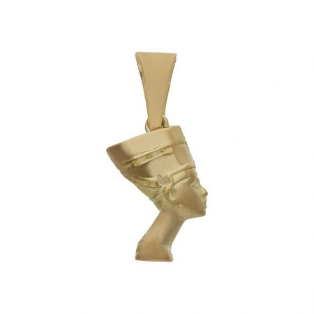 Colgante cabeza Nefertiti 11mm.x20mm. oro amarillo 18k