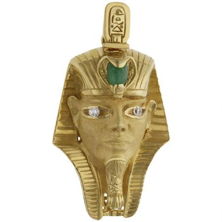 Colgante cabeza Tutankamón 27mm.x44mm. oro 18k
