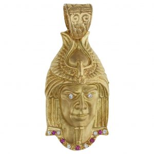 Colgante indio 24mm.x45mm. oro 18k