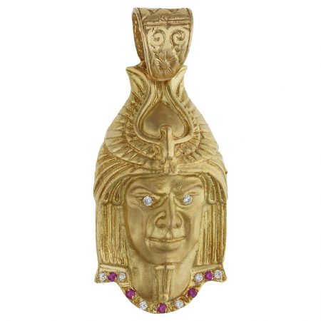 Colgante indio 24mm.x45mm. oro 18k