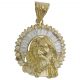 Colgante rostro cristo corona 41mm.x49mm. oro 18k