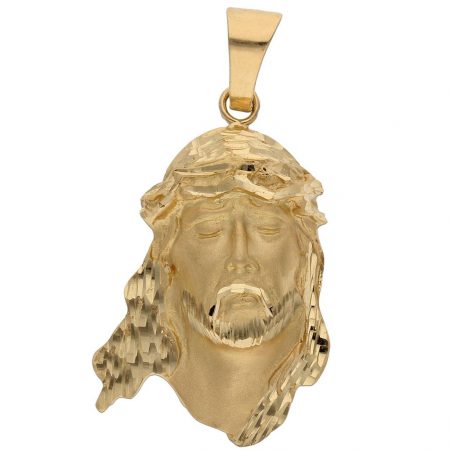 Colgante rostro cristo 22mm.x34mm. oro 18k