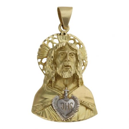 Colgante sagrado corazón 31mm.x47mm. oro 18k