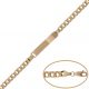 Esclava barbada ancho 6mm.oro 18k