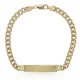 Esclava barbada ancho 6mm. oro 18k