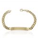 Esclava barbada ancho 7mm. oro 18k