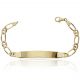 Esclava Cartier eslabón 1x1 6,5mm. placa 8,5mm. oro 18k
