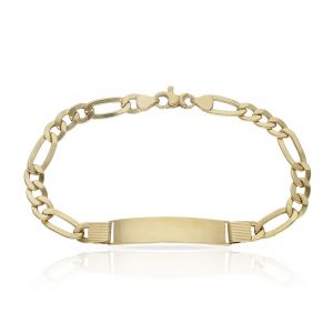 Esclava Cartier 3x1 eslabón 6,5mm. placa 8mm. oro 18k