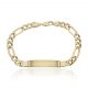 Esclava Cartier 3x1 ancho eslabón y placa 8mm. oro 18k