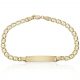 Esclava eslabón ancla 4,5mm.placa 6mm. oro 18k