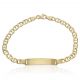 Esclava eslabón ancla 5,5mm. chapa 7mm. oro 18k