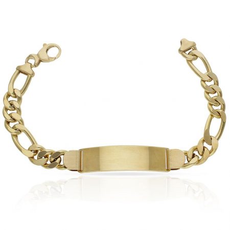 Esclava Cartier eslabón 9,5mm. placa 12mm. oro 18k