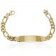 Esclava Cartier eslabón 9,5mm. placa 12mm. oro 18k