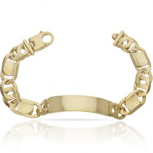 Esclava maciza 13mm.de ancho oro 18k