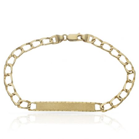Esclava eslabones 5,5mm. placa 6mm. oro 18k