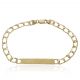 Esclava eslabones 5,5mm. placa 6mm. oro 18k