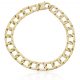 Pulsera eslabón cuadrado 10mm. oro 18k