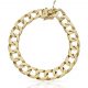 Pulsera eslabón cuadrado 12mm. oro 18k