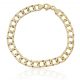 Pulsera eslabón cuadrado 8mm. oro 18k
