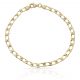 Pulsera eslabones 4,5mm. en brillo oro 18k
