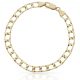 Pulsera eslabón rectangular 6mm. oro 18k