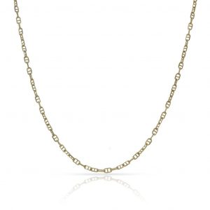 Cadena fina ancora ancho de 1mm. y largo 45cm. oro 18k