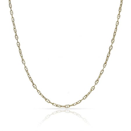 Cadena fina ancora ancho de 1mm. y largo 60cm. oro 18k