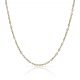 Cadena fina ancora maciza ancho de 1mm. y largo 40cm. oro 18k