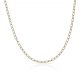 Cadena modelo bilbao ancho de 1,5mm. y largo 45cm. oro 18k
