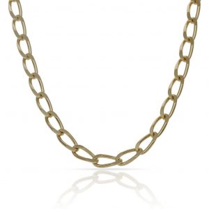 Cadena modelo bilbao ancho de 4,5mm. y largo 50cm. oro 18k