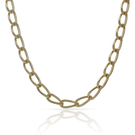 Cadena modelo bilbao ancho de 4,5mm. y largo 50cm. oro 18k