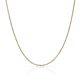 Cadena fina forzada ancho de 0,8mm. y largo 60cm. oro 18k