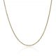 Cadena fina forzada ancho de 1mm. y largo 40cm. maciza oro 18k
