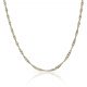 Cadena singapur rizada ancho de 2mm. y largo 60cm. oro 18k