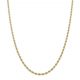 Cordon salomonico ancho de 3,3mm. y largo 60cm. oro 18k