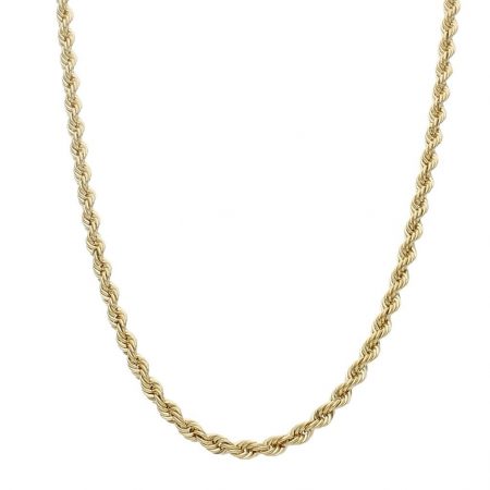 Cordon salomonico ancho de 4,3mm. y largo 60cm. oro 18k