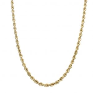 Cordon salomonico ancho de 4,3mm. y largo 50cm. oro 18k