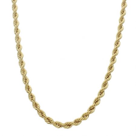 Cordon salomonico ancho de 6mm. y largo 60cm. oro 18k