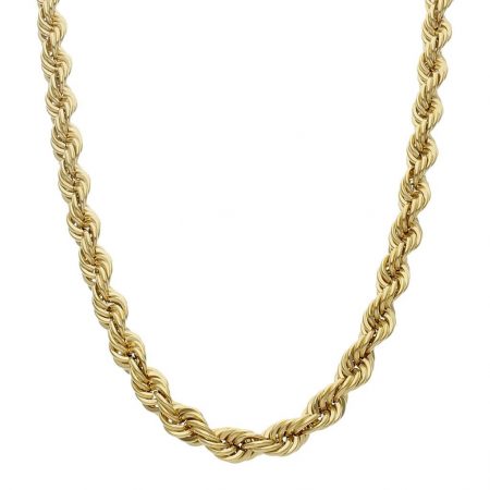 Cordon salomonico ancho de 8,7mm. y largo 50cm. oro 18k
